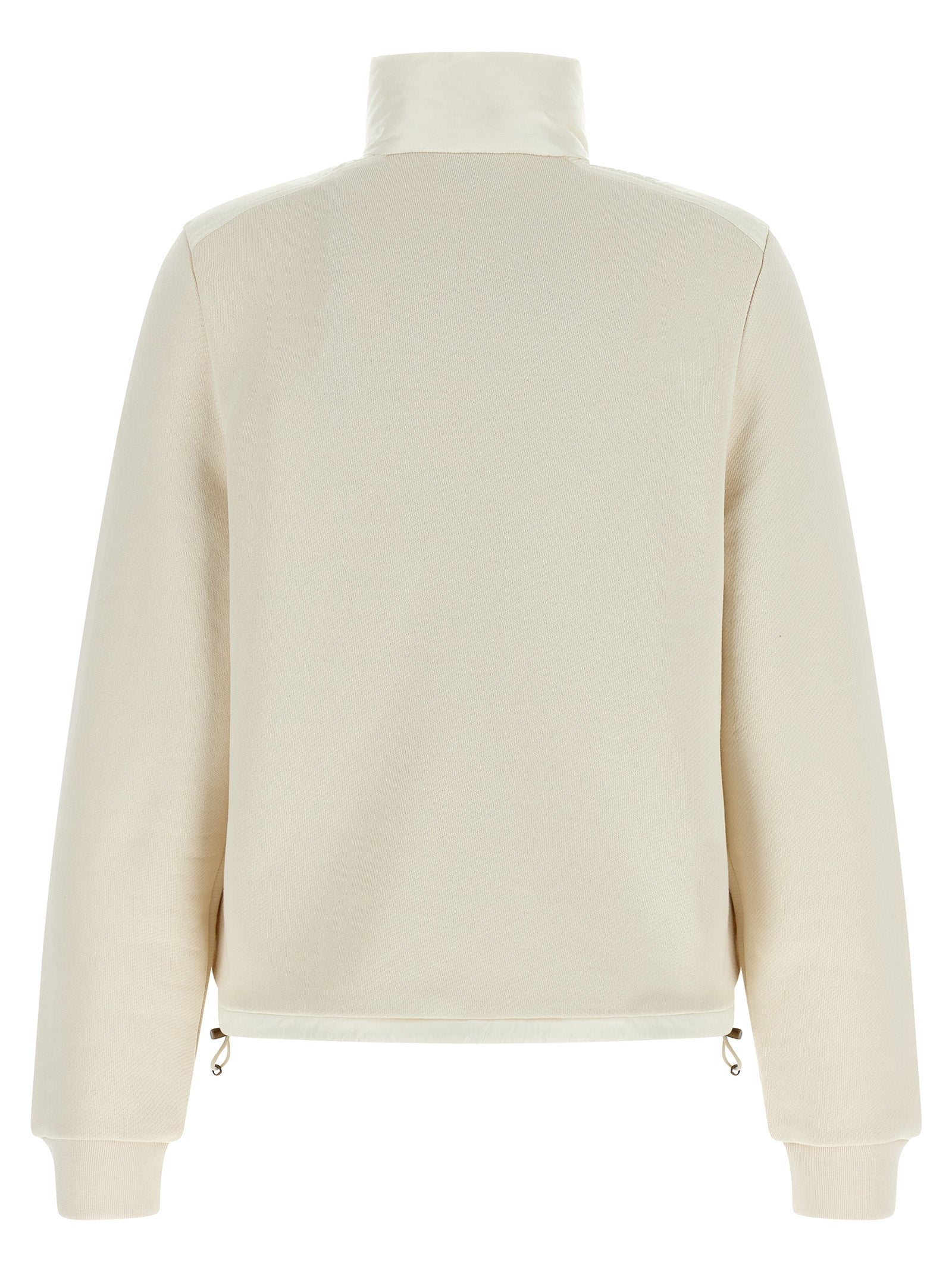 Moncler Weiße Strickjacke aus Polyamid