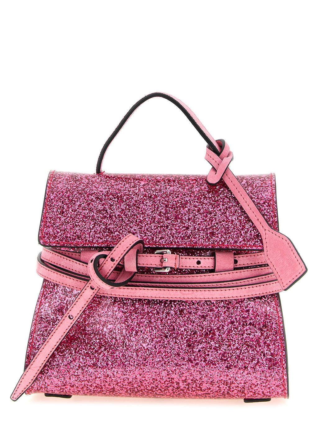Moschino Multicolor Leder Handtasche