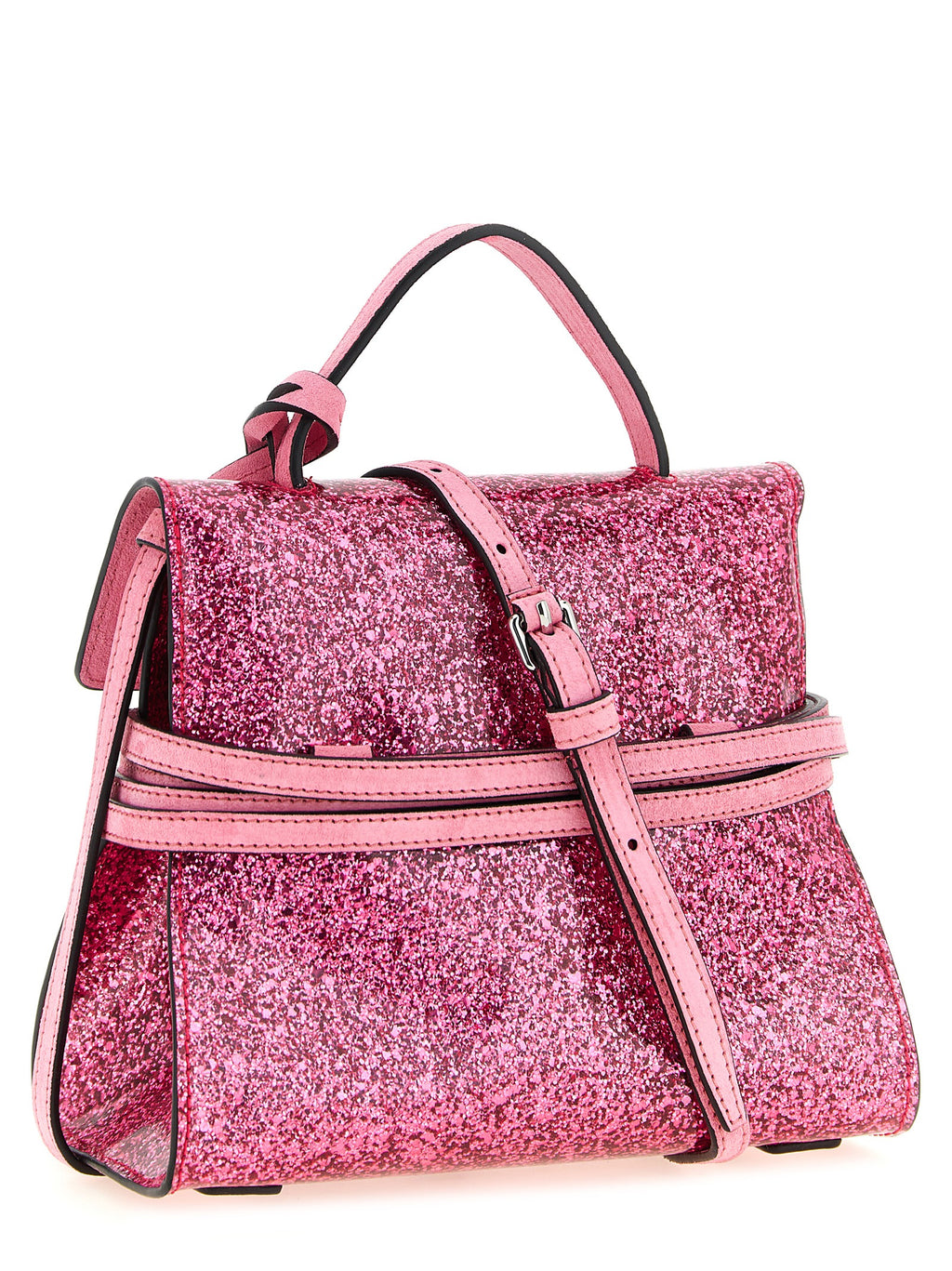Moschino Multicolor Leder Handtasche