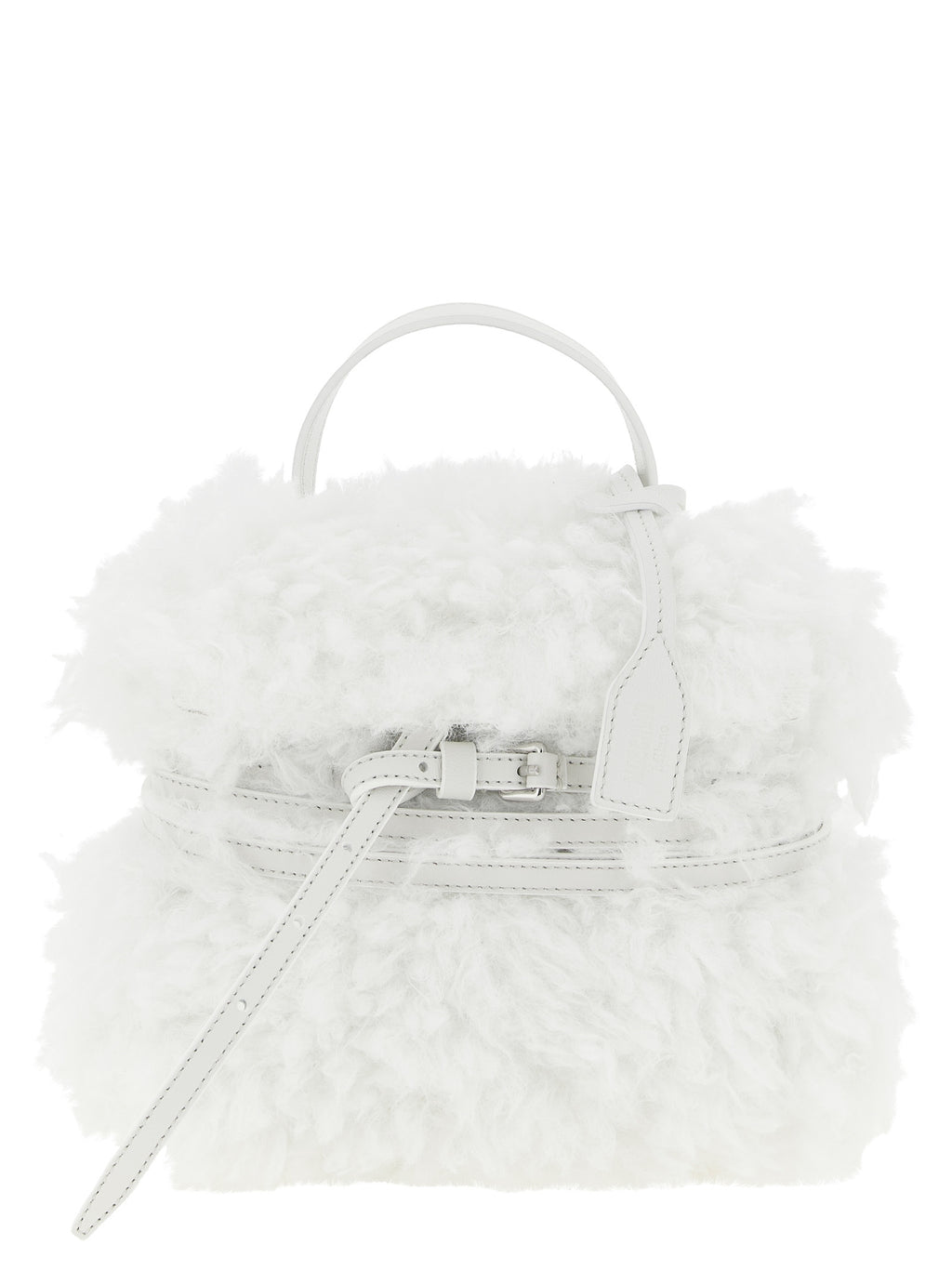 Moschino Weiße Ledertasche