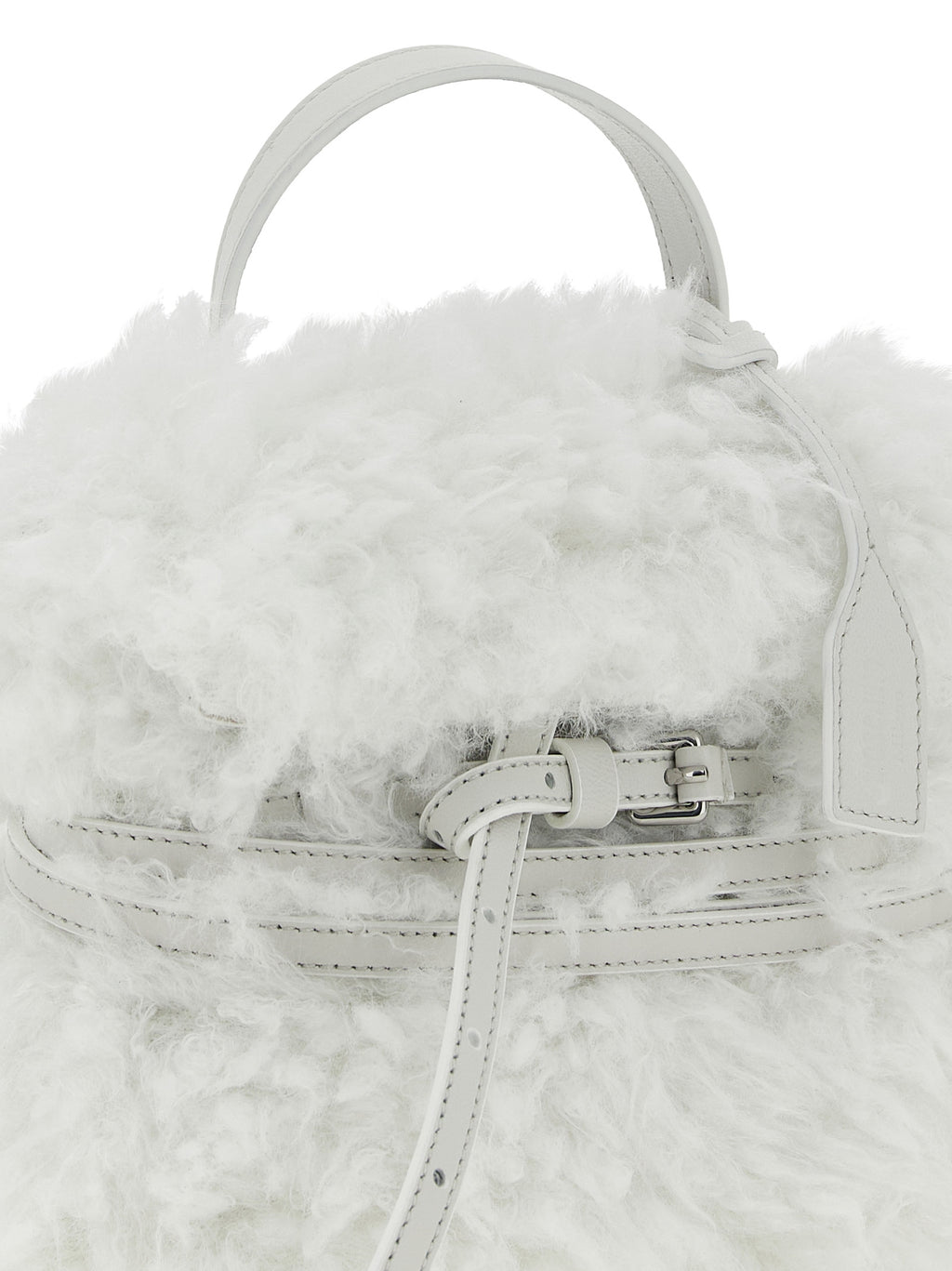 Moschino Weiße Ledertasche
