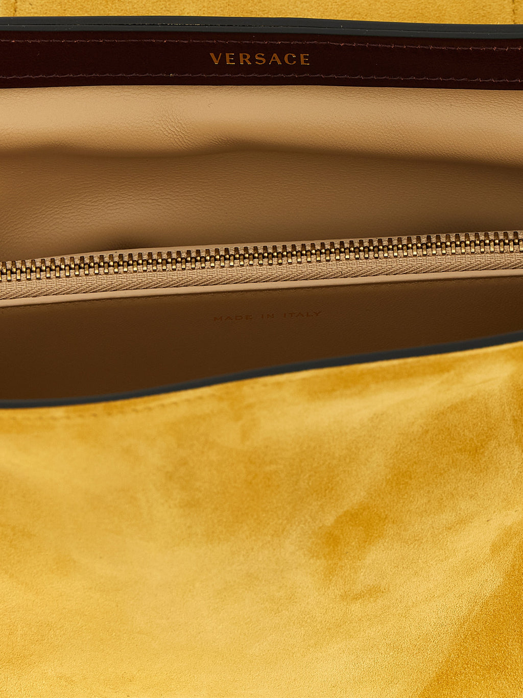 Versace Zweifarbige Clutch aus Kalbsleder
