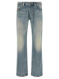 Diesel Blaue Jeans aus Baumwolle im geraden Schnitt