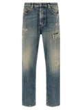 Diesel Blaue Jeans aus Baumwolle, Tapered Fit