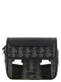 Lacoste Schwarze PVC Umhängetasche