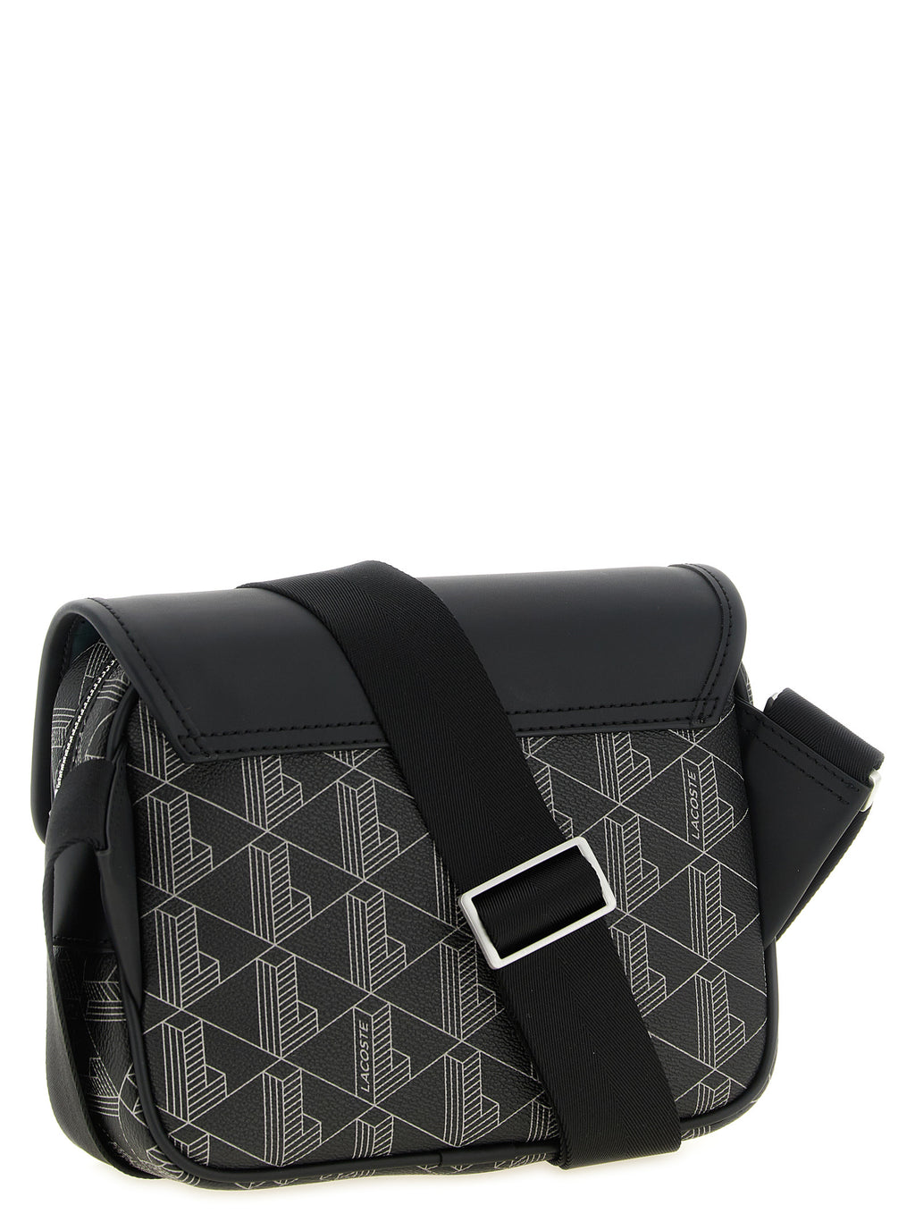 Lacoste Schwarze PVC Umhängetasche