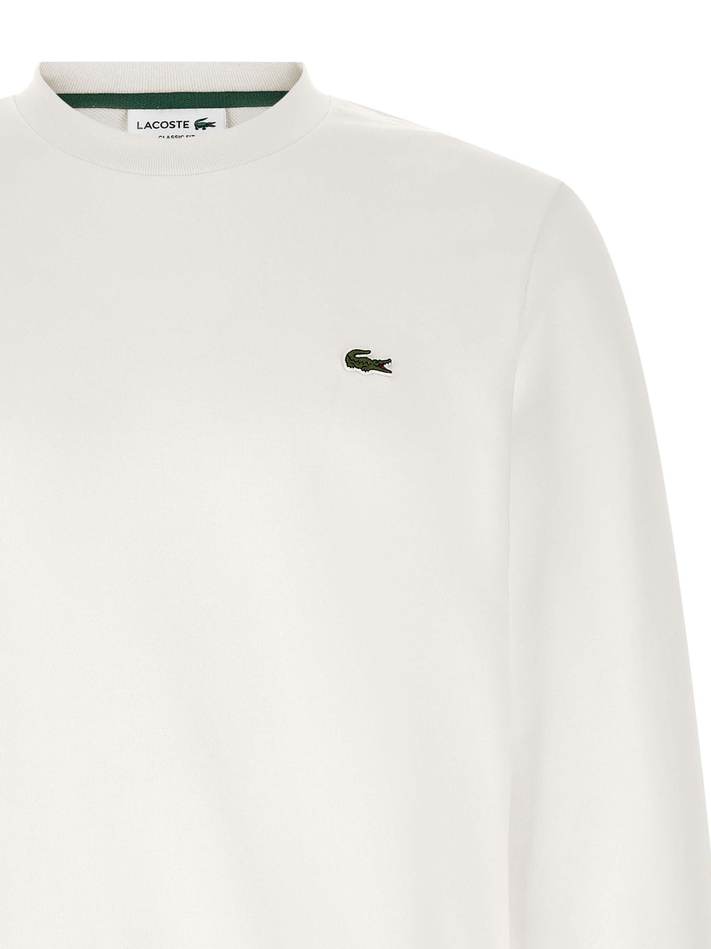 Lacoste Weißes Baumwoll-Sweatshirt