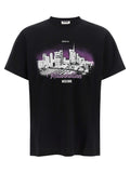 Moschino Schwarzes Baumwoll-T-Shirt