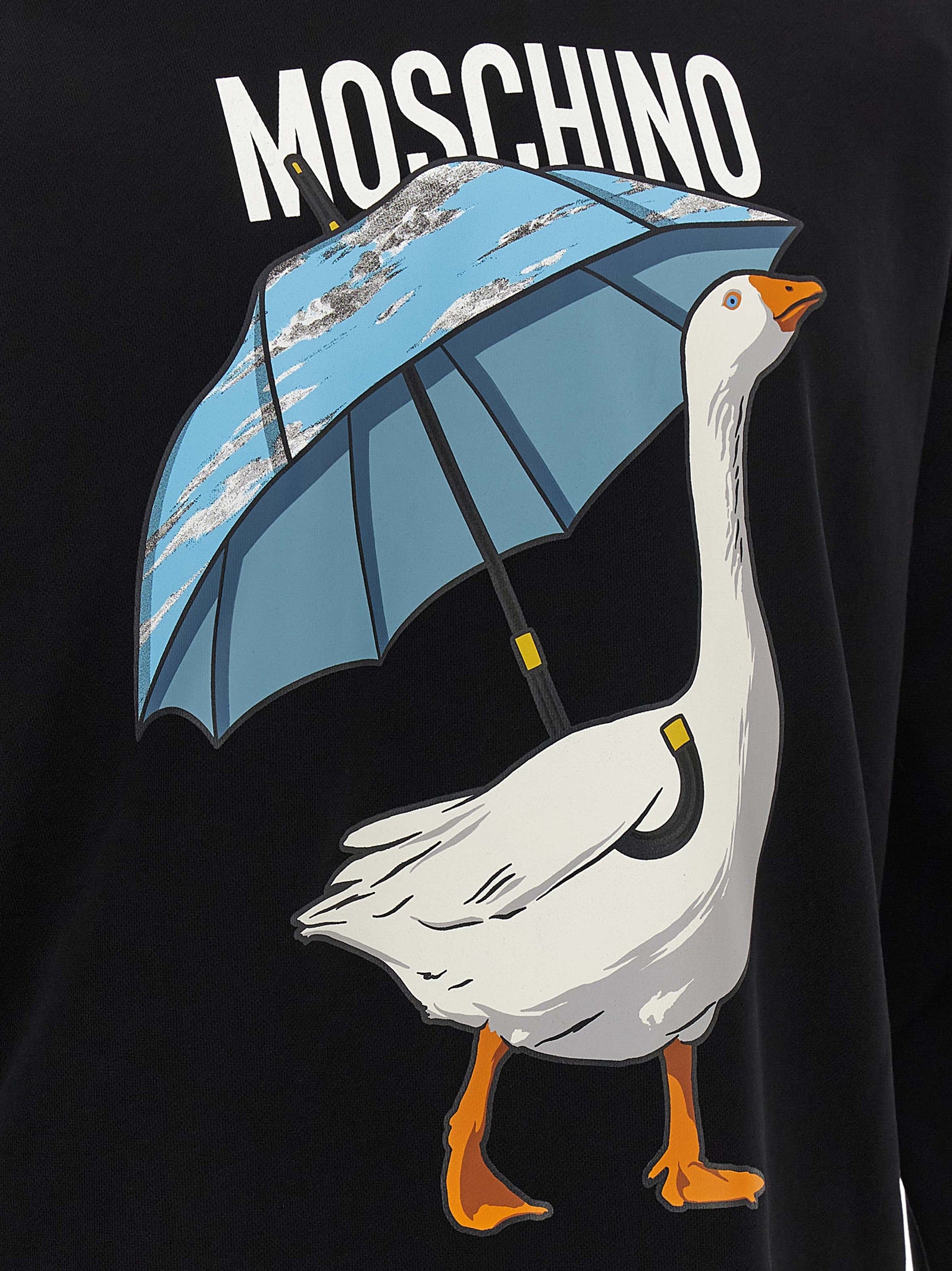 Moschino Schwarzer Baumwoll-Sweatshirt