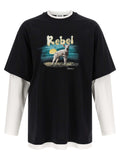 Moschino Mehrfarbiges Baumwoll-T-Shirt