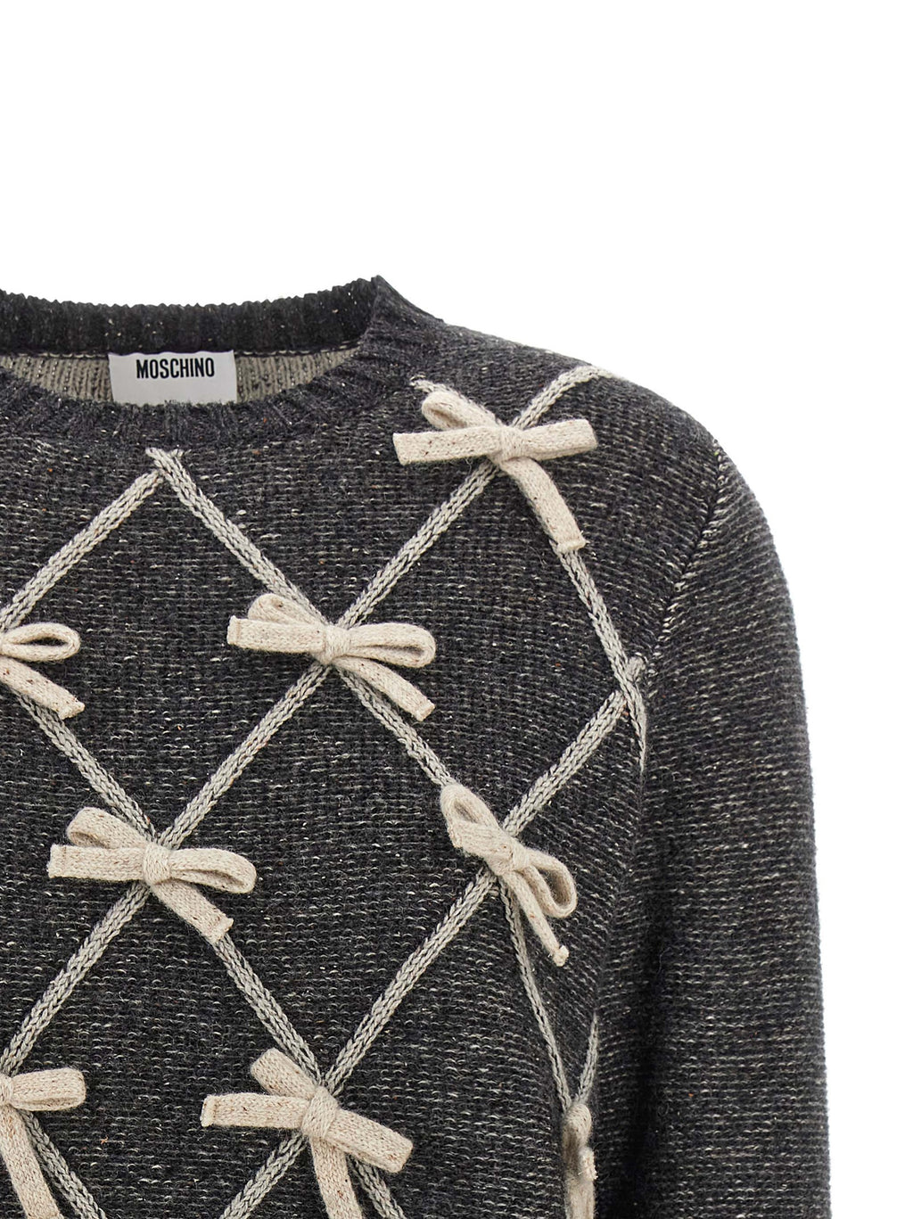 Moschino Grauer Wollcardigan