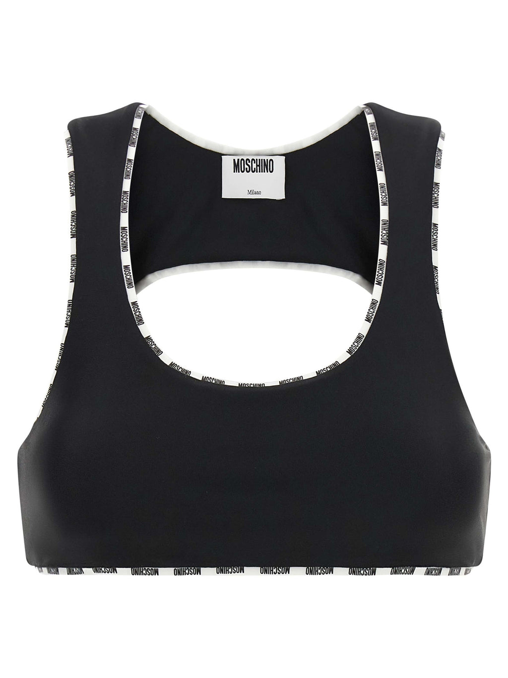 Moschino Sport-BH aus zweifarbigem Polyamid