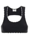 Moschino Sport-BH aus zweifarbigem Polyamid