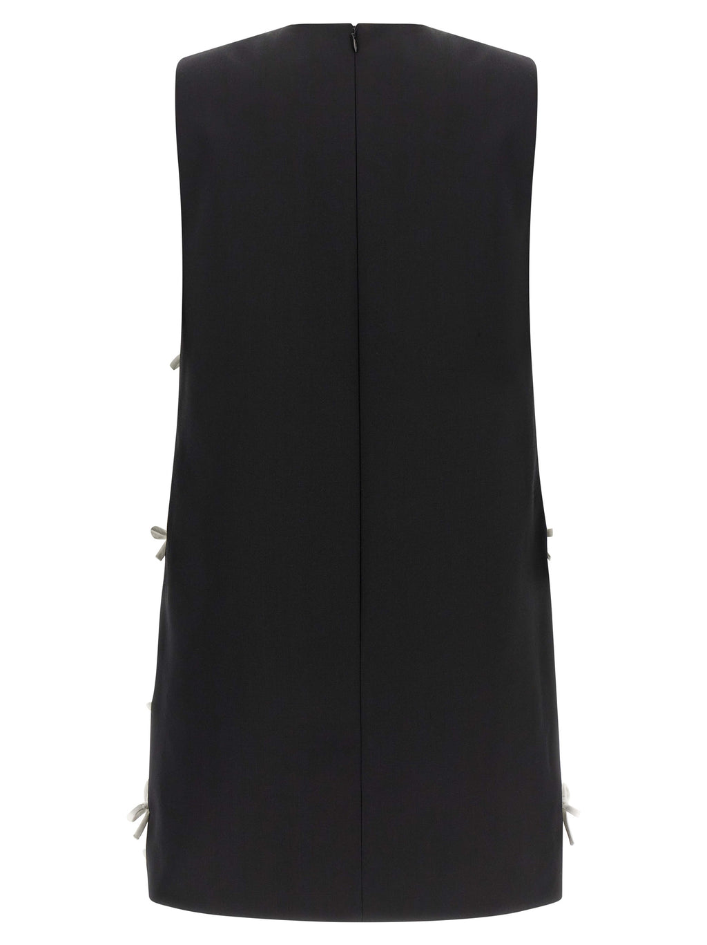 Moschino Kurzes Zweifarbenkleid aus Schurwolle