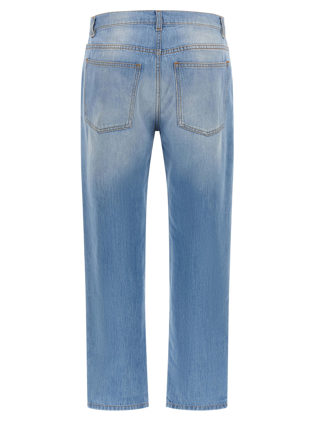 Moschino Blaue Jeans aus Baumwolle im geraden Schnitt