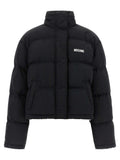 Moschino Schwarzer Bomber aus Polyamid