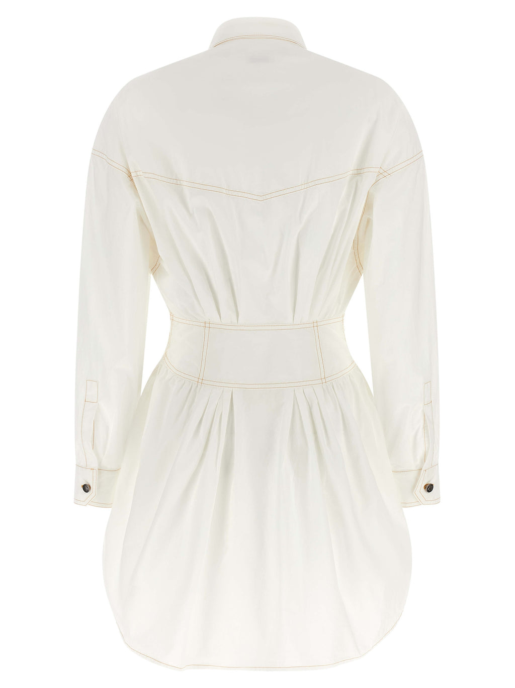 Versace Weißes Baumwoll-Kurzkleid