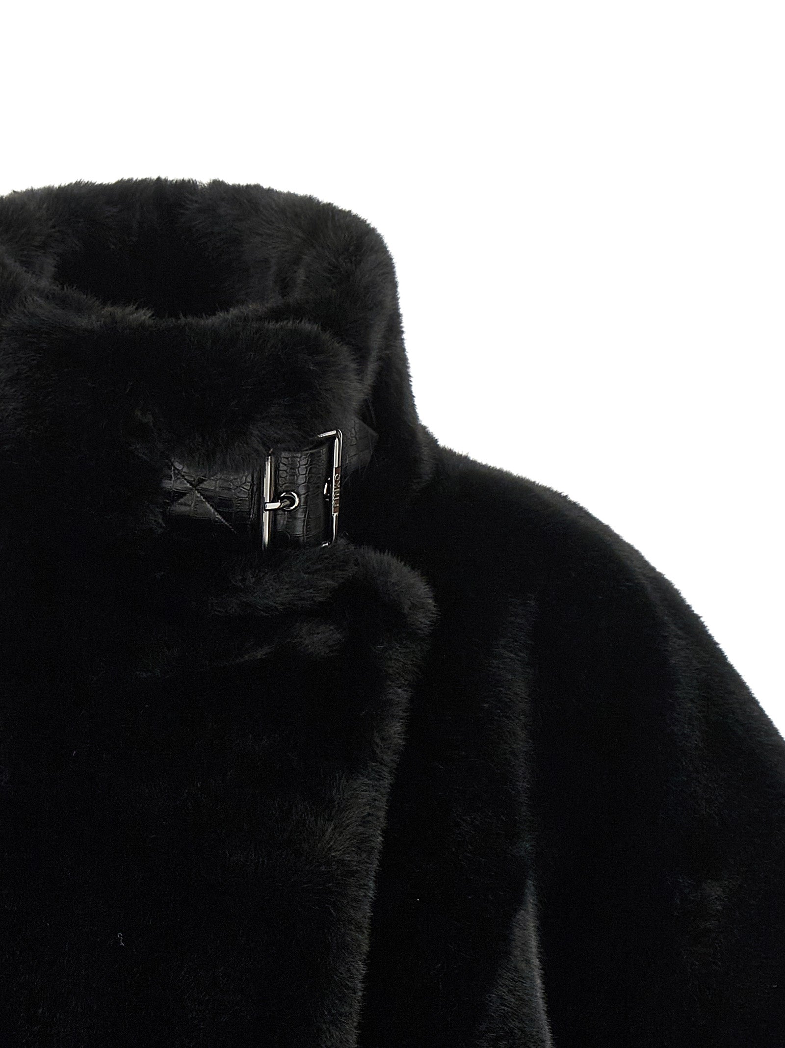 PINKO Schwarzer Polyester-Mantel