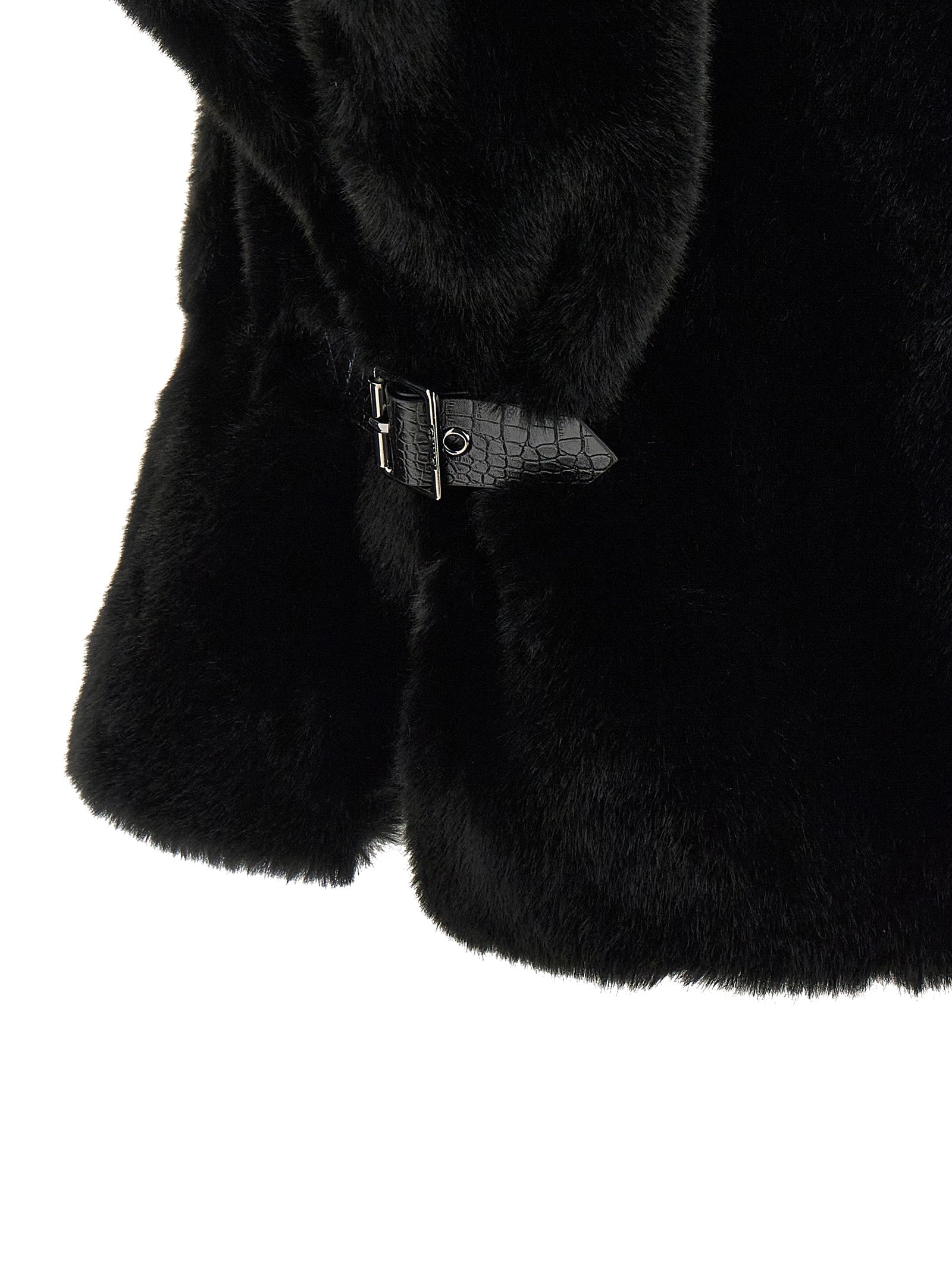 PINKO Schwarzer Polyester-Mantel