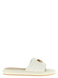 PINKO Weiße Lammleder-Slipper
