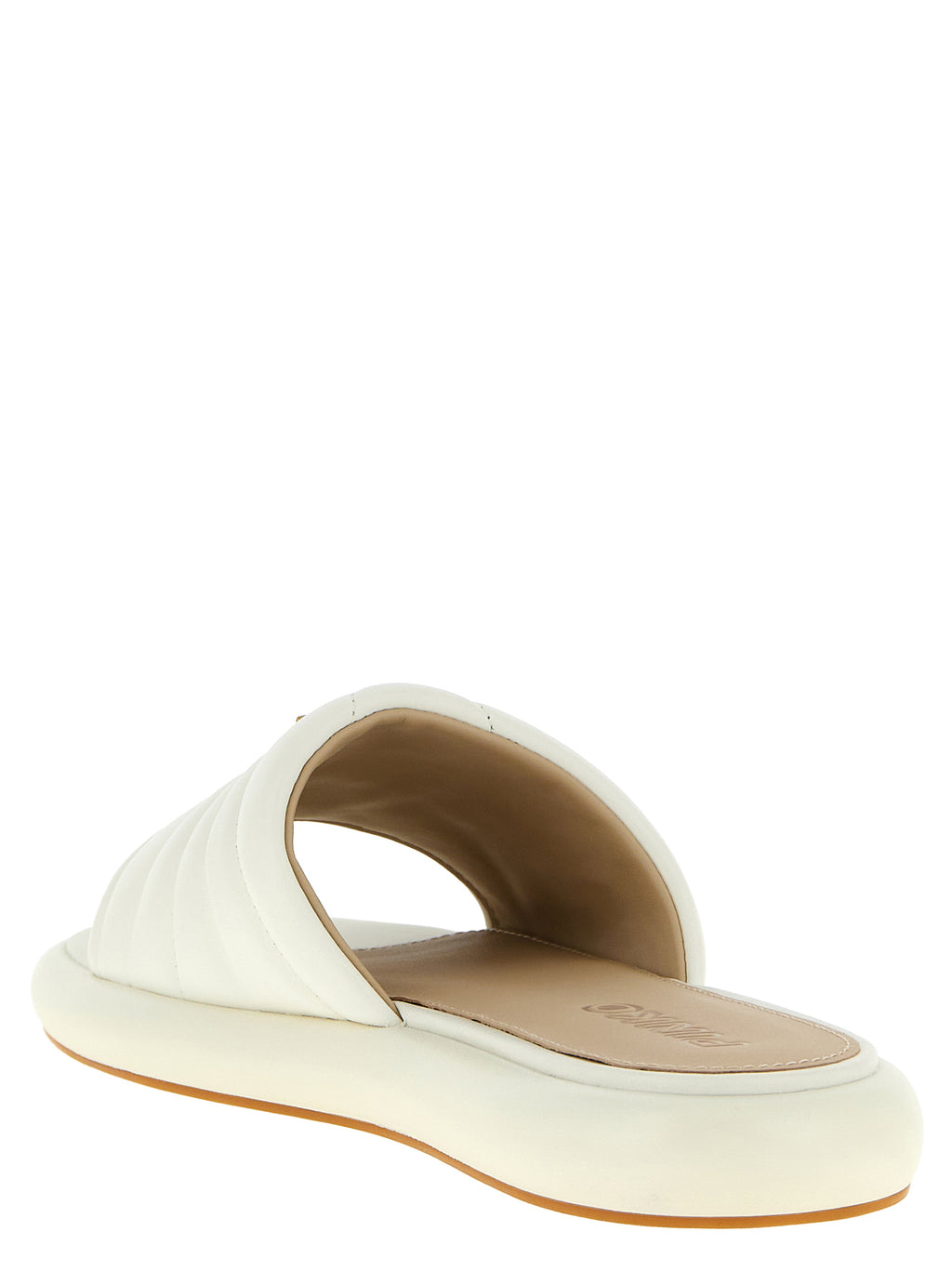 PINKO Weiße Lammleder-Slipper