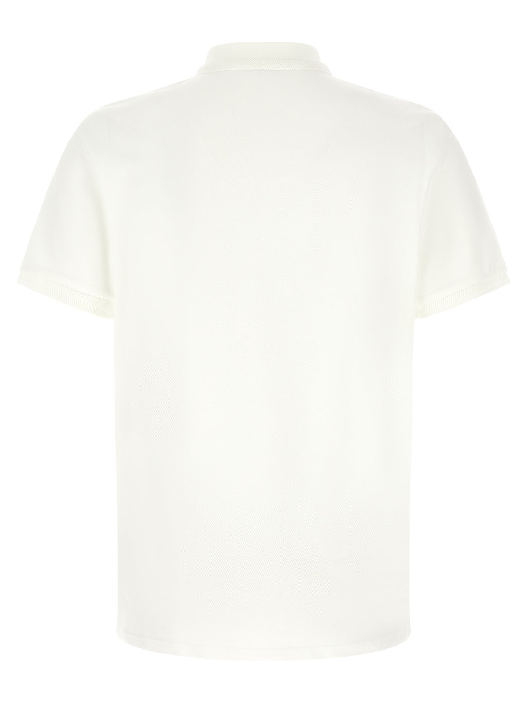 Moncler Weißes Poloshirt aus Baumwolle
