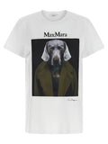 Max Mara Weißes Baumwoll-T-Shirt