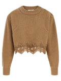Chloé Beige Wollstrickjacke