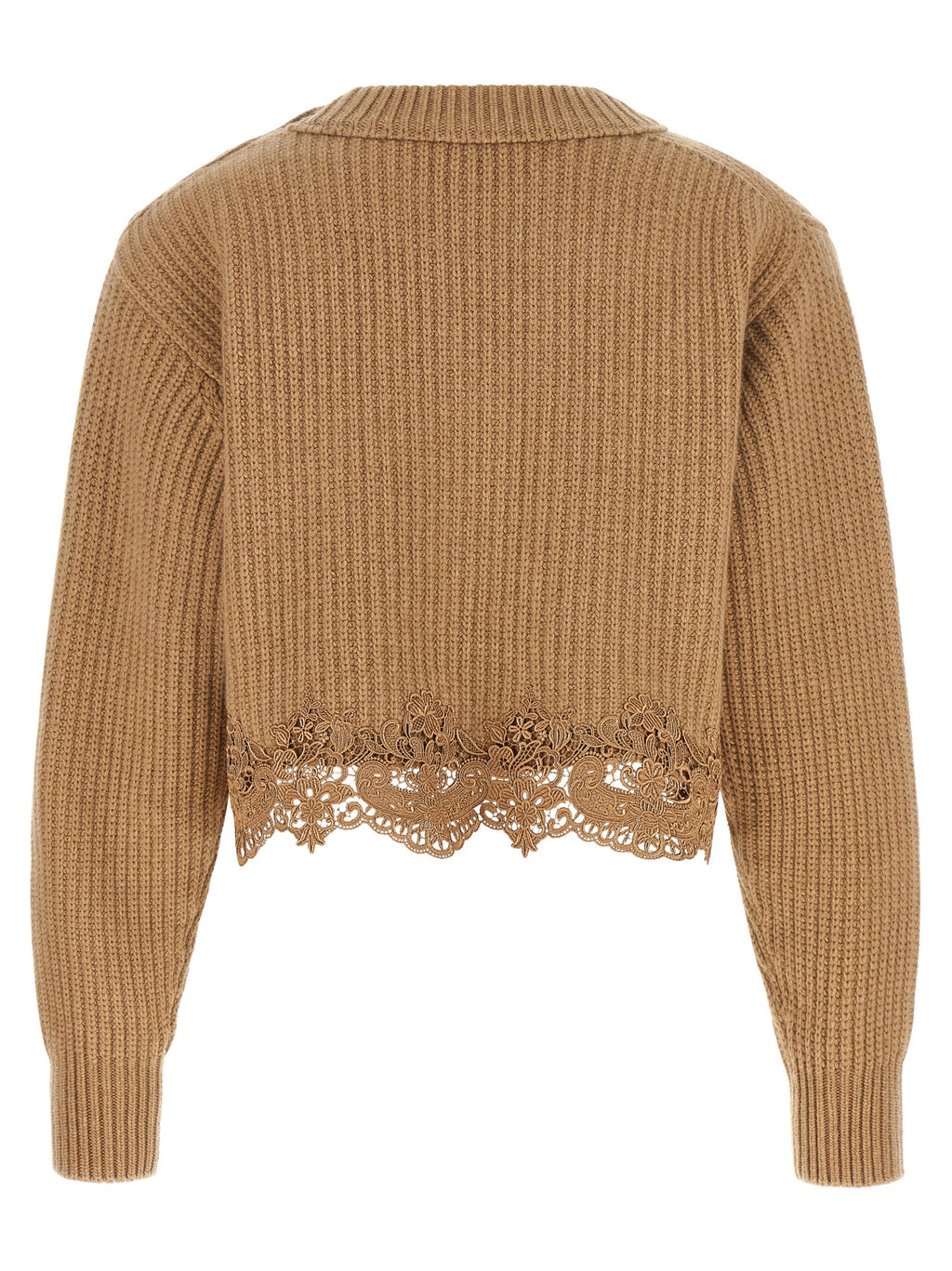 Chloé Beige Wollstrickjacke