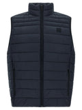 Hugo Boss Dunkelblaue ärmellose Jacke aus recyceltem Polyamid