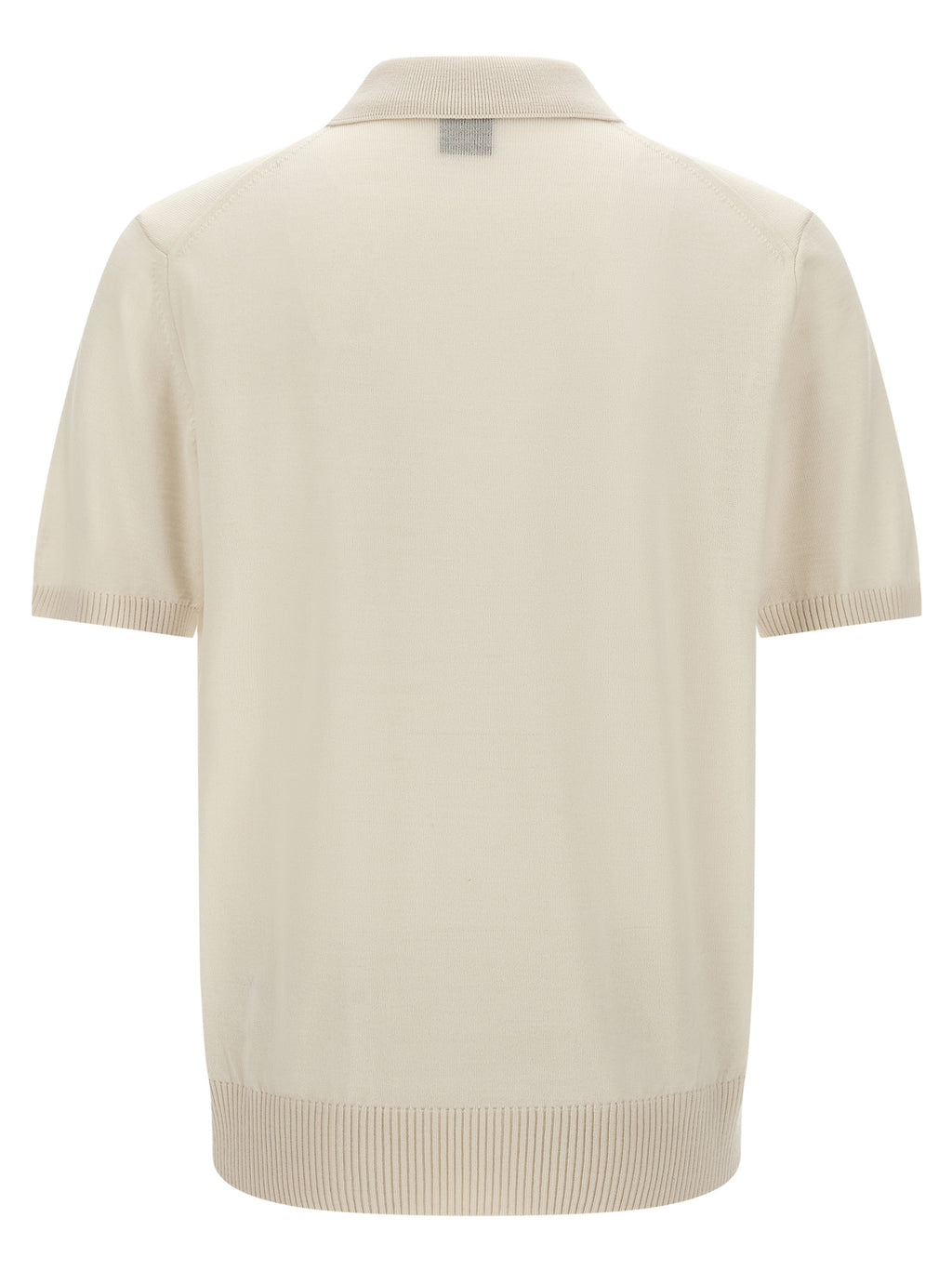 Hugo Boss Polohemd aus weißer Schurwolle