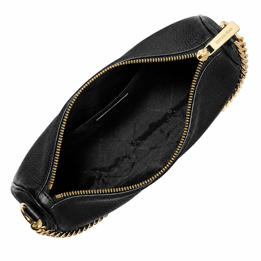 Michael Kors Schwarze Leder Umhängetasche