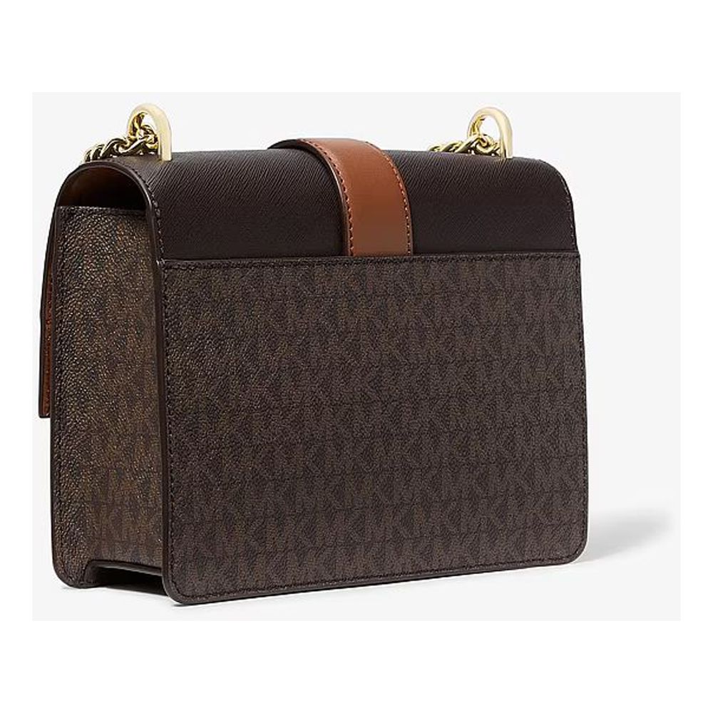 Michael Kors Braune Canvas Umhängetasche