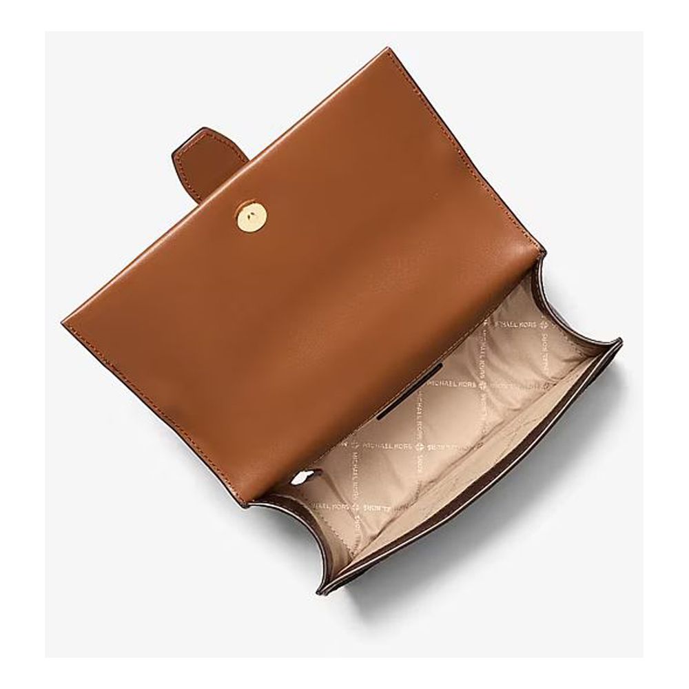 Michael Kors Braune Canvas Umhängetasche