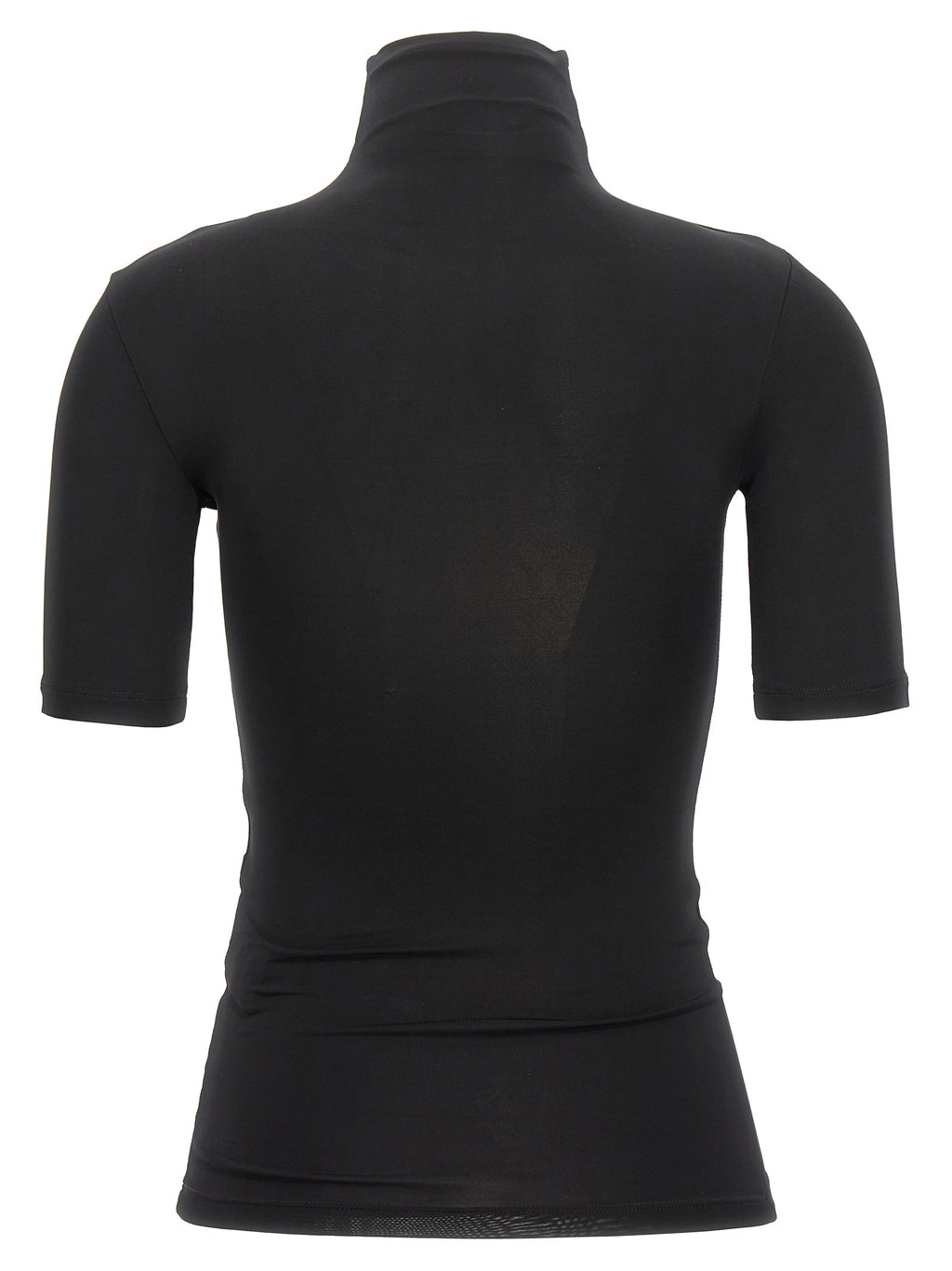 Off-White Schwarzes T-Shirt aus Acetat