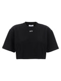 Off-White Schwarzes Baumwoll-T-Shirt