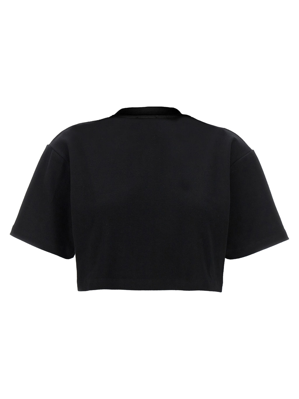 Off-White Schwarzes Baumwoll-T-Shirt