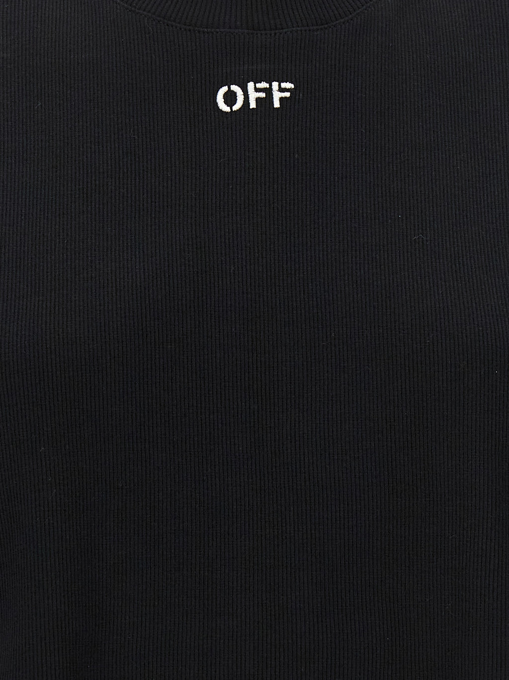 Off-White Schwarzes Baumwoll-T-Shirt