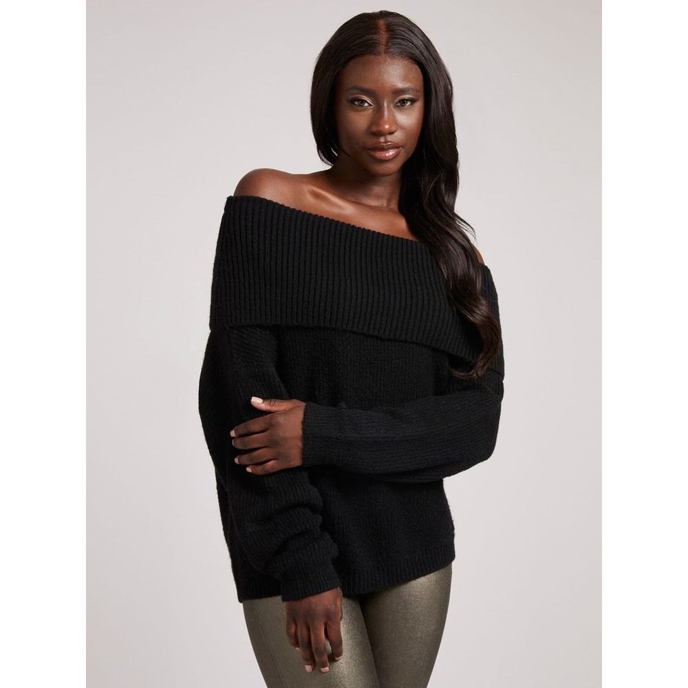 Guess Jeans Schwarzer Polyester-Sweatshirt