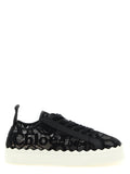 Chloé Schwarze Polyamid Low-Top-Sneaker