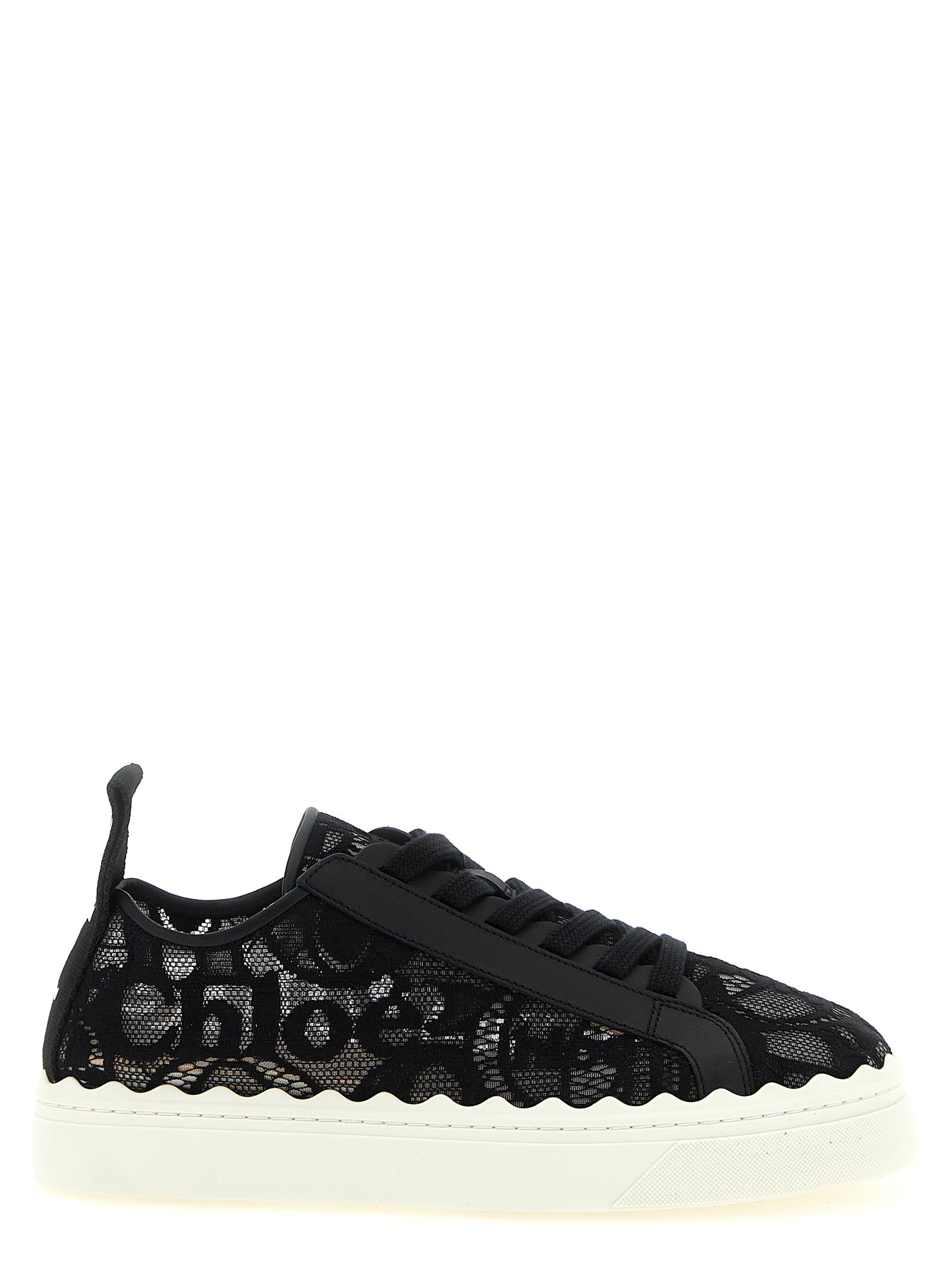 Chloé Schwarze Polyamid Low-Top-Sneaker