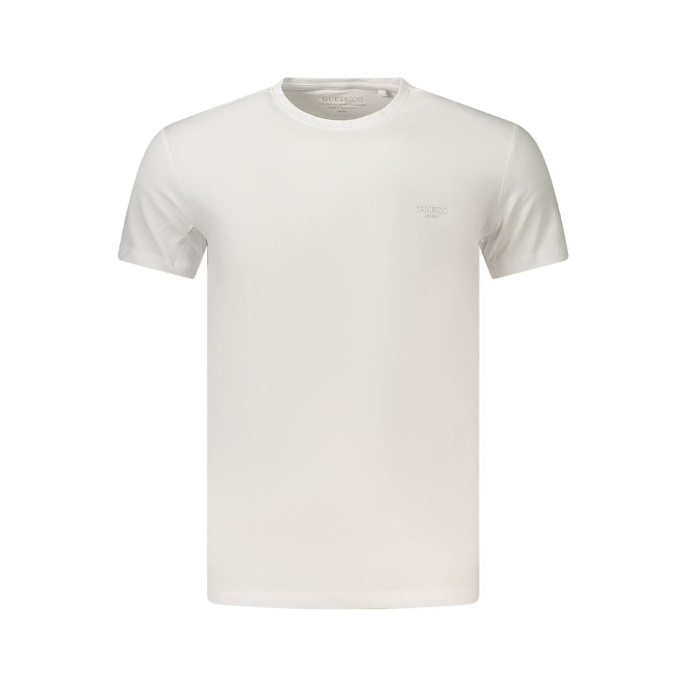 Guess Jeans Weißes Herren-T-Shirt aus Baumwolle