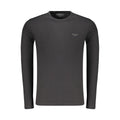 Guess Jeans Schwarzes Baumwoll-T-Shirt für Herren