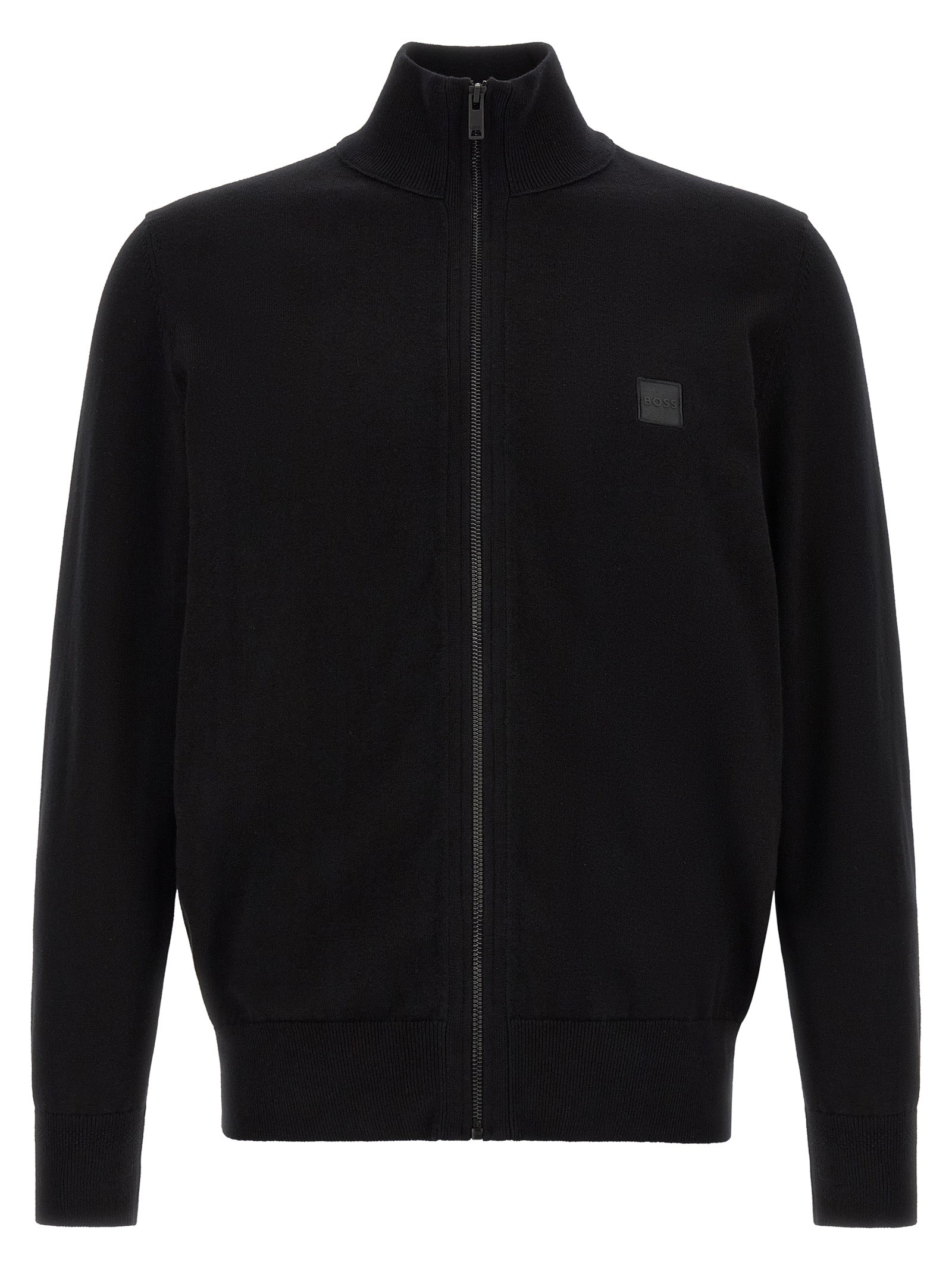 Hugo Boss Schwarzer Baumwollcardigan