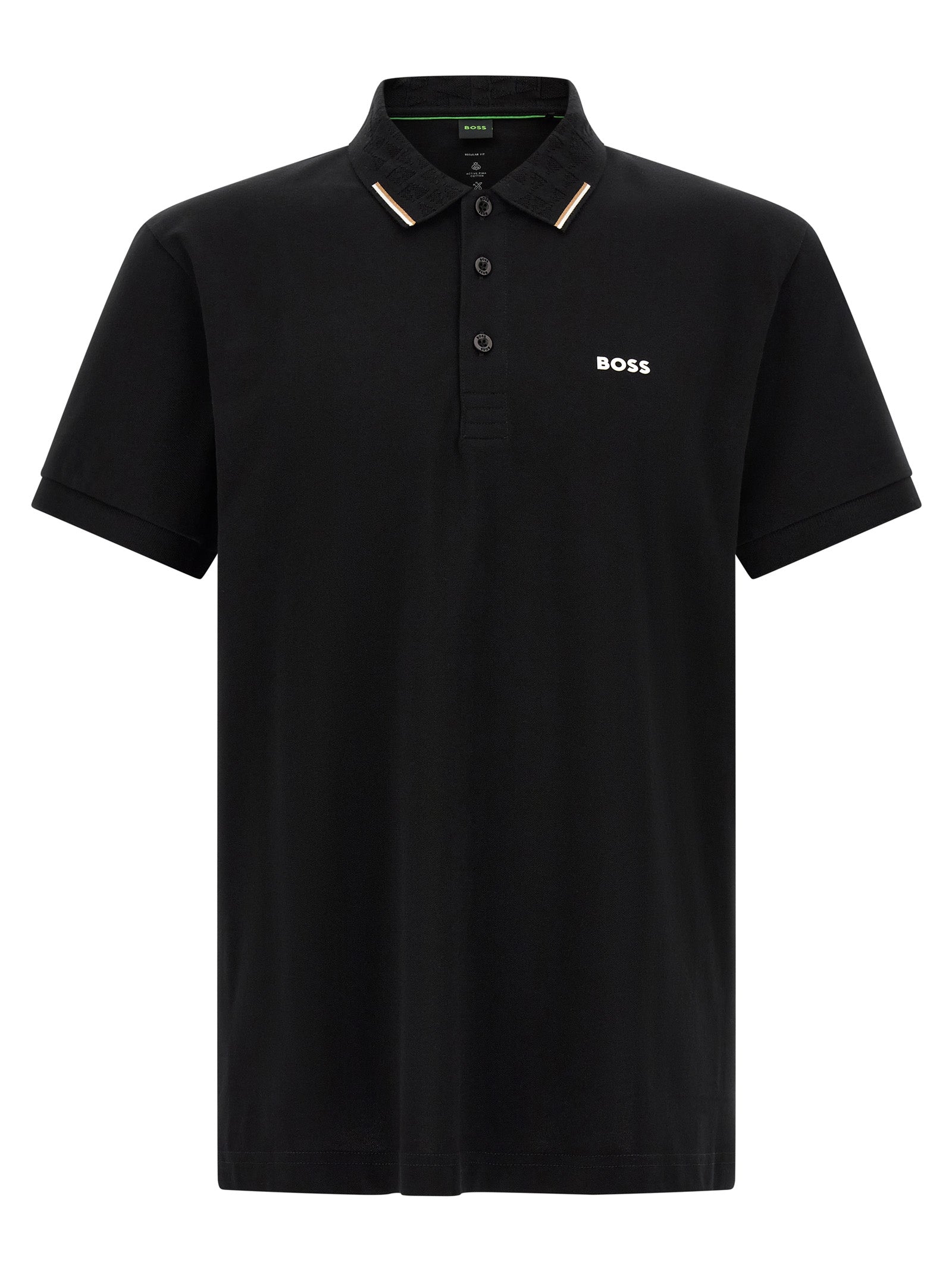 Hugo Boss Schwarzes Baumwoll-Poloshirt