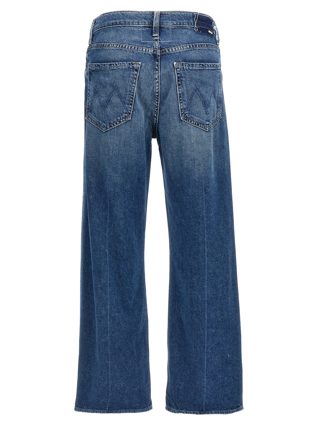 Mother Denim Blaue Jeans aus Baumwolle im geraden Schnitt