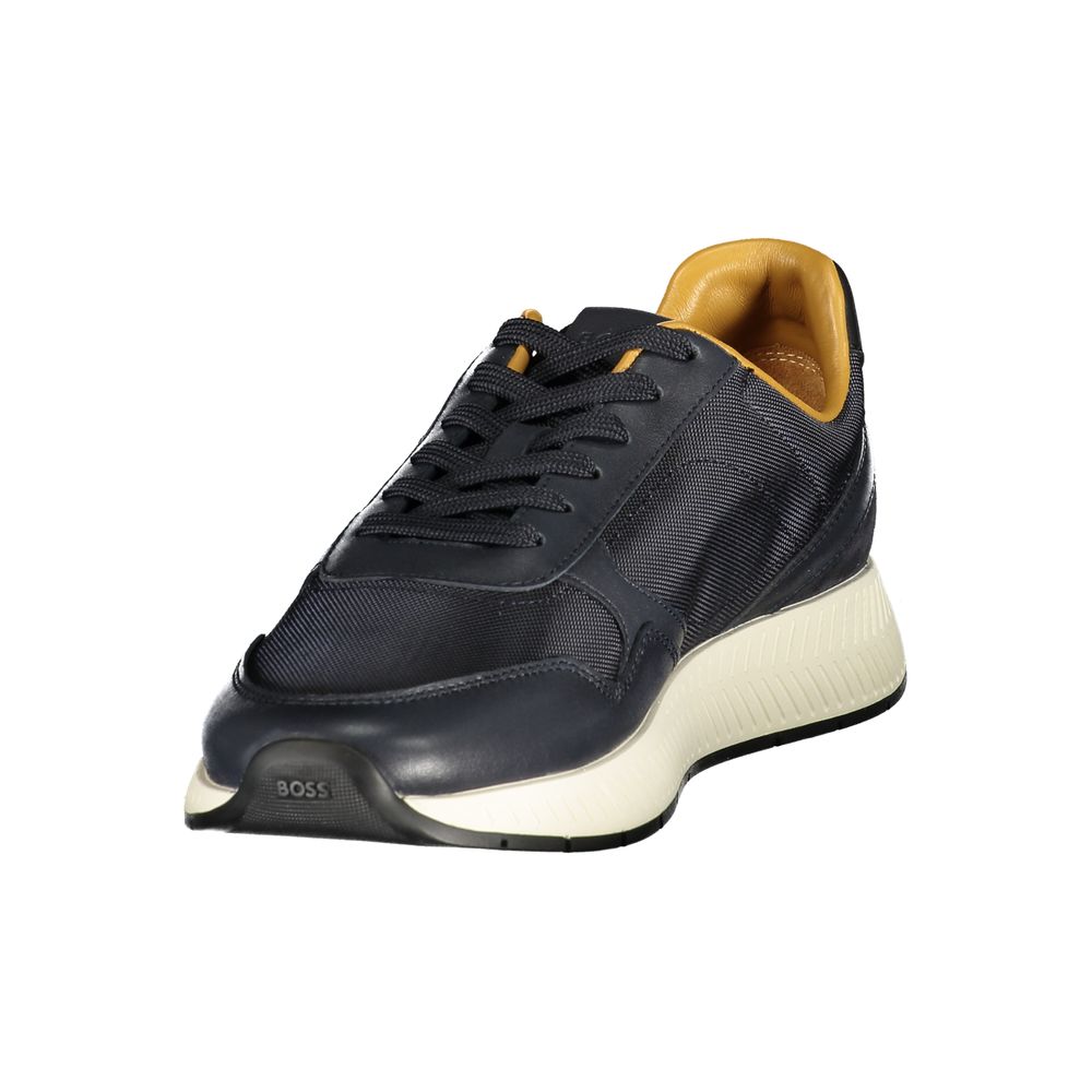 Hugo Boss Blauer Polyester Sneaker