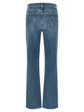 Mother Denim Blaue Baumwoll-Jeans mit ausgestelltem Bein