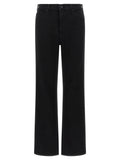 Mother Denim Schwarze Baumwoll-Schlagjeans