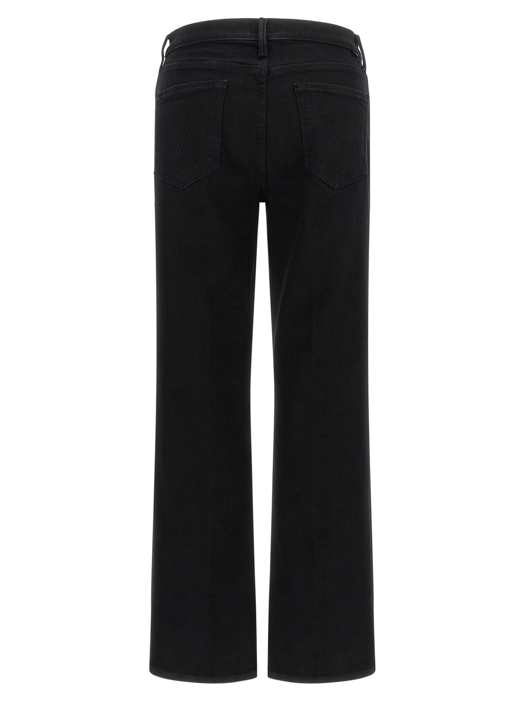 Mother Denim Schwarze Baumwoll-Schlagjeans